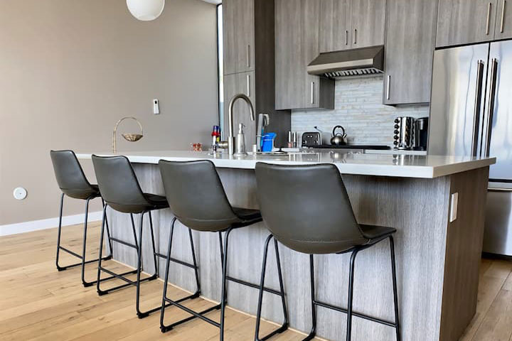 Modern Bankers Hill kitchen island