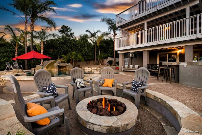 Paradise Hilltop Escape firepit