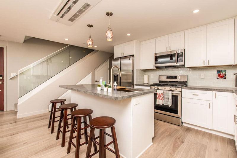 large open kitchen