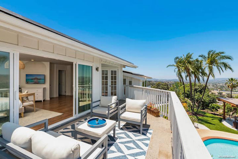 Hilltop retreat patio