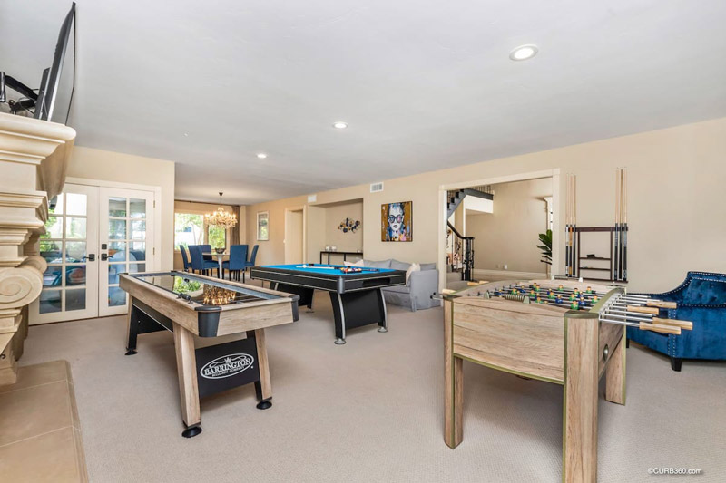 Luxury Hilltop Estate game room